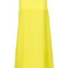 Satin dress with chain detail TWIN SET Yellow