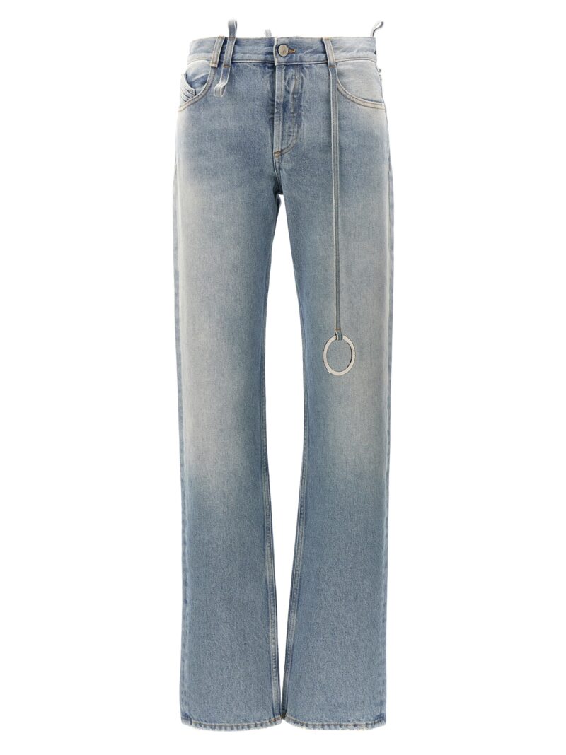 Belted jeans THE ATTICO Light Blue