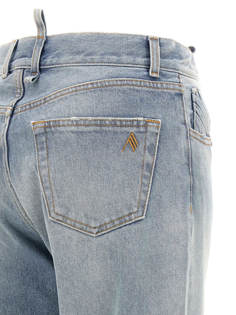 Belted jeans 100% cotton THE ATTICO Light Blue