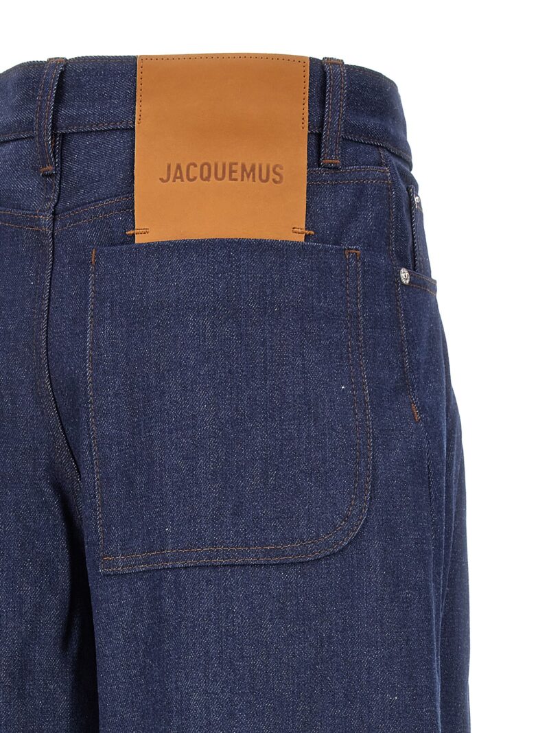'Le de-Nîmes Ovalo' jeans 100% cotton JACQUEMUS Blue