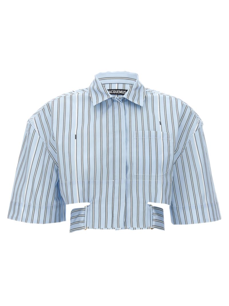 'La chemise courte bari' shirt JACQUEMUS Light Blue