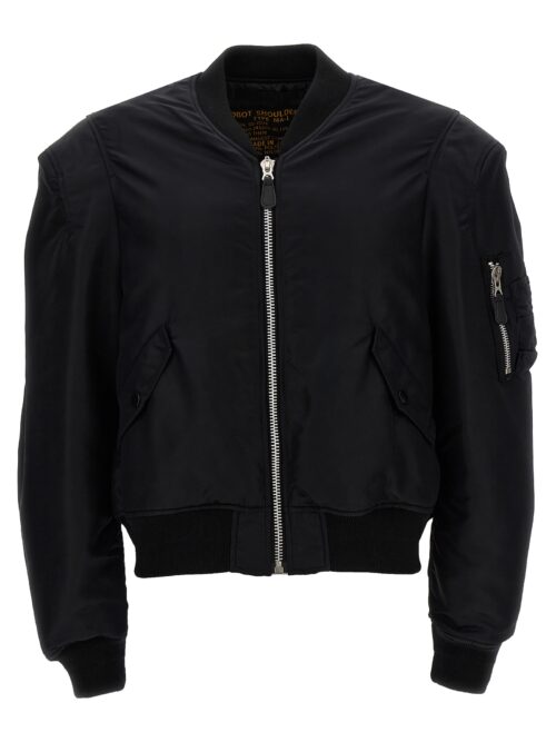 'Robot Shoulder' bomber jacket DOUBLET Black