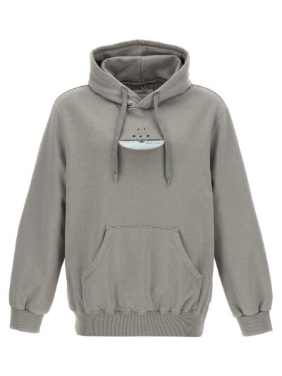'CD-R Embroidery' hoodie DOUBLET Gray