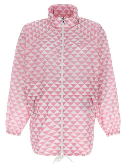 'Prada Symbole' waterproof jacket PRADA Pink