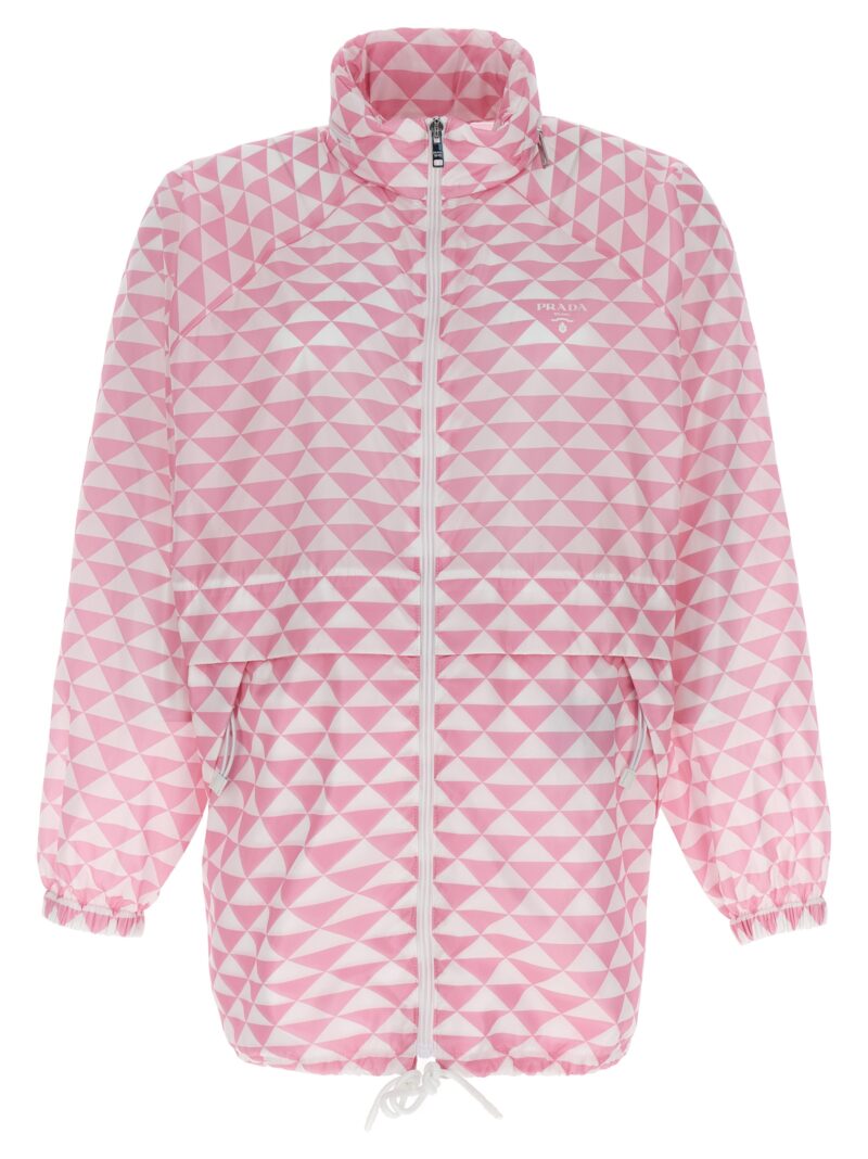 'Prada Symbole' waterproof jacket PRADA Pink