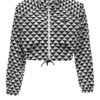 'Prada Symbole' waterproof jacket PRADA White/Black