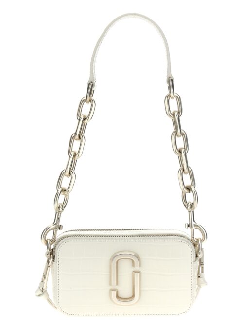 'The Croc-Embossed Snapshot' crossbody bag MARC JACOBS White