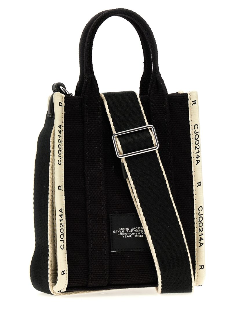 'The Jacquard Mini Tote' shopping bag 2R3HCR027H01001 MARC JACOBS White/Black