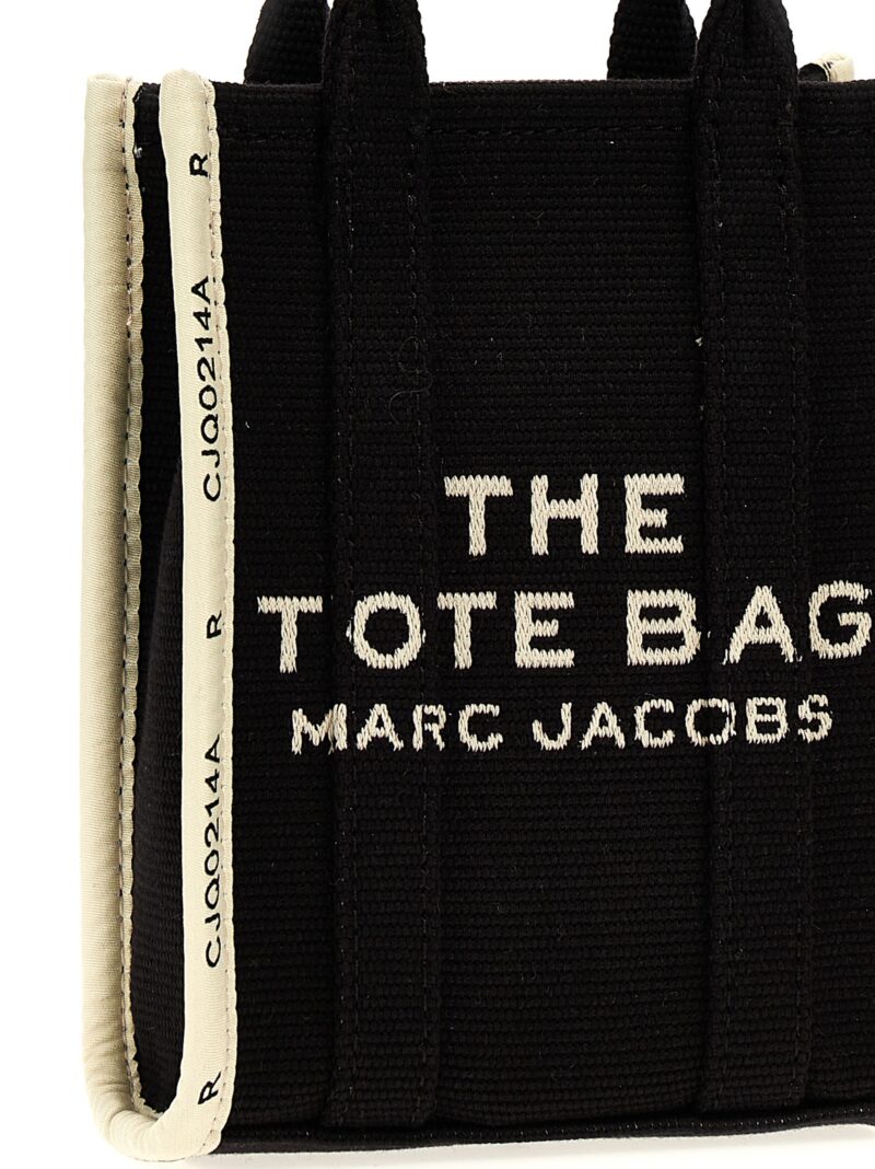 'The Jacquard Mini Tote' shopping bag Woman MARC JACOBS White/Black