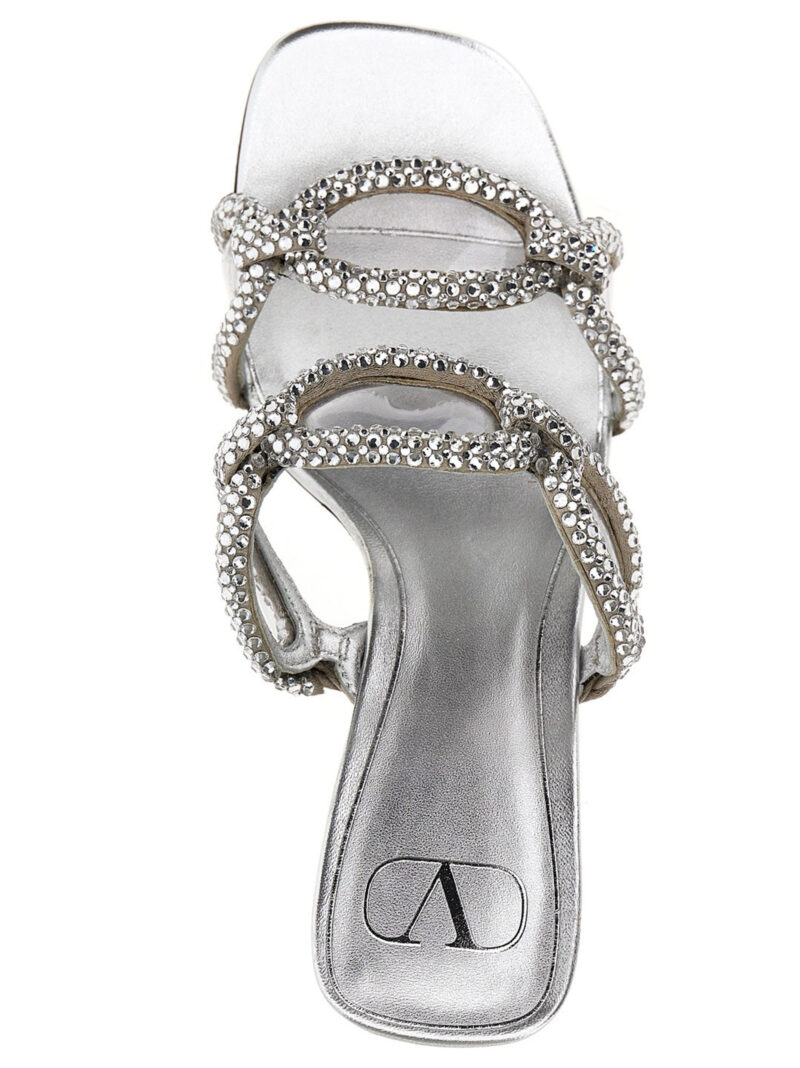 'Chain 1967' Valentino Garavani sandals Woman VALENTINO GARAVANI Silver