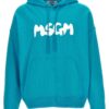 'Logo brush' hoodie MSGM Light Blue