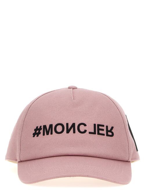 Logo printed cap MONCLER GRENOBLE Pink