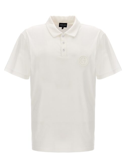 Logo embroidery polo shirt GIORGIO ARMANI White