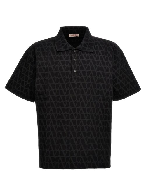 'Toile iconographe' polo shirt VALENTINO GARAVANI Black