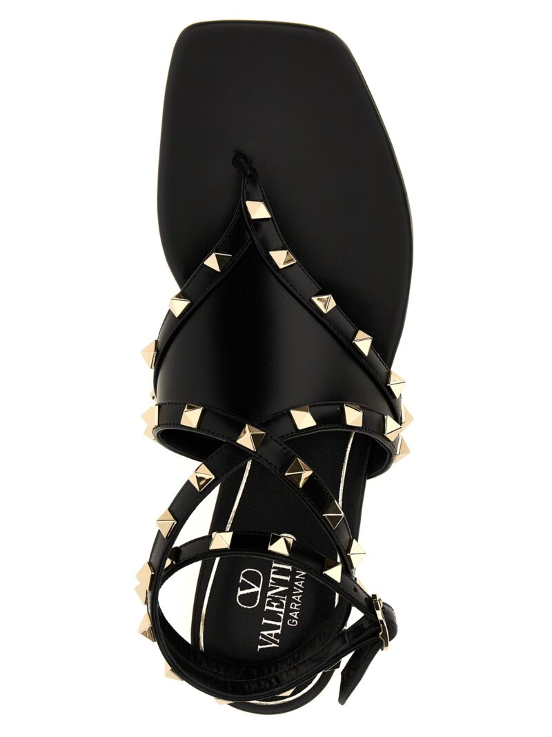 Valentino Garavani 'Rockstud' sandals 100% calfskin leather (Bos Taurus) VALENTINO GARAVANI Brown