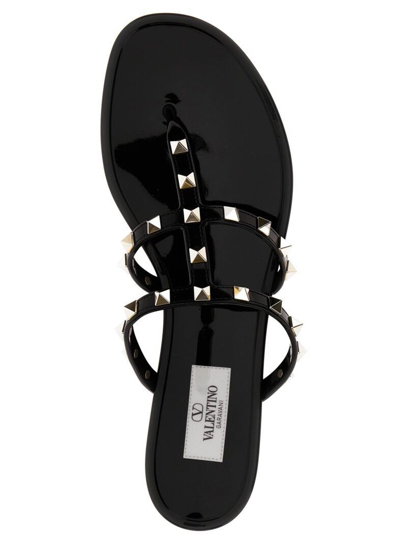 Valentino Garavani 'Summer Rockstud' sandals 100% polyamide VALENTINO GARAVANI Black