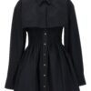 'Smocked Mini' dress T BY ALEXANDER WANG Black
