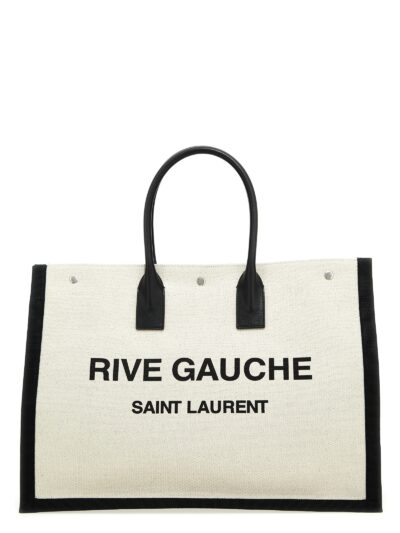Shopping 'Rive Gauche' grande SAINT LAURENT White/Black