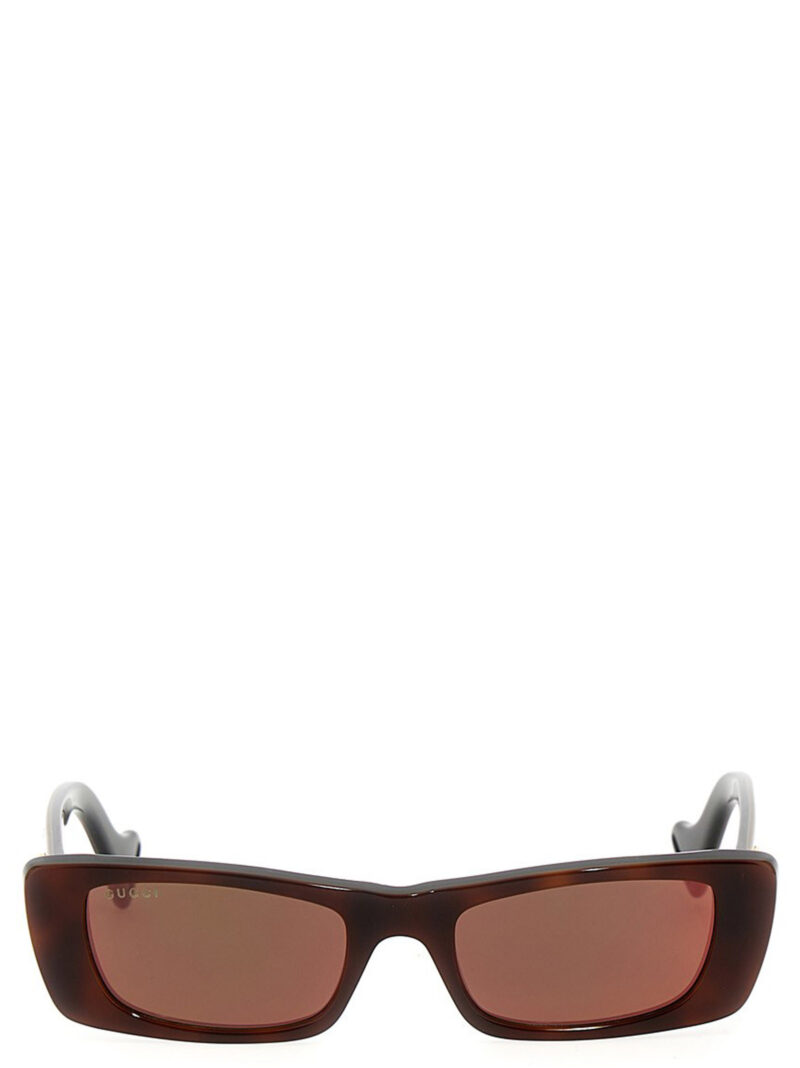 Rectangular sunglasses GUCCI Bordeaux