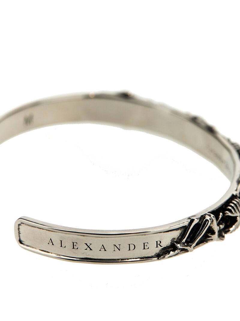 Skeleton bracelet Man ALEXANDER MCQUEEN Silver