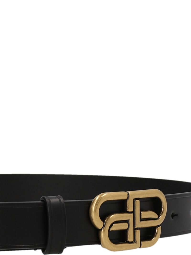 'BB Thin' belt Woman BALENCIAGA Black