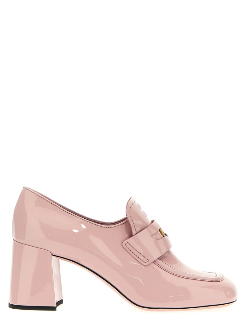 Patent loafers MIU MIU Pink