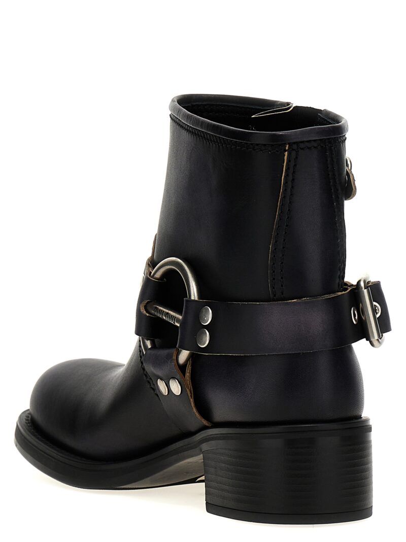 Vintage leather ankle boots Woman MIU MIU Black