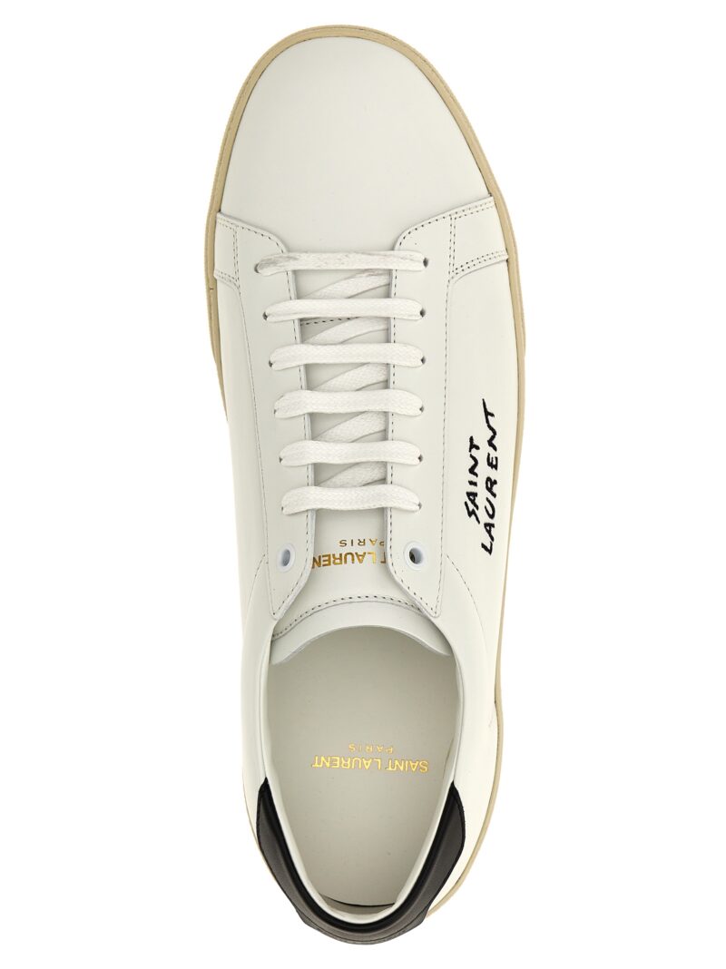 'Court SL/06' sneakers 100% calfskin leather SAINT LAURENT White/Black