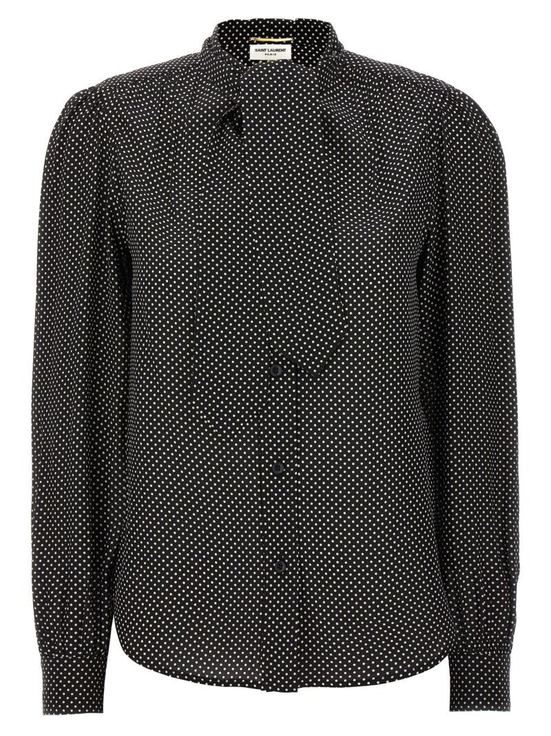 Polka dot shirt SAINT LAURENT Black