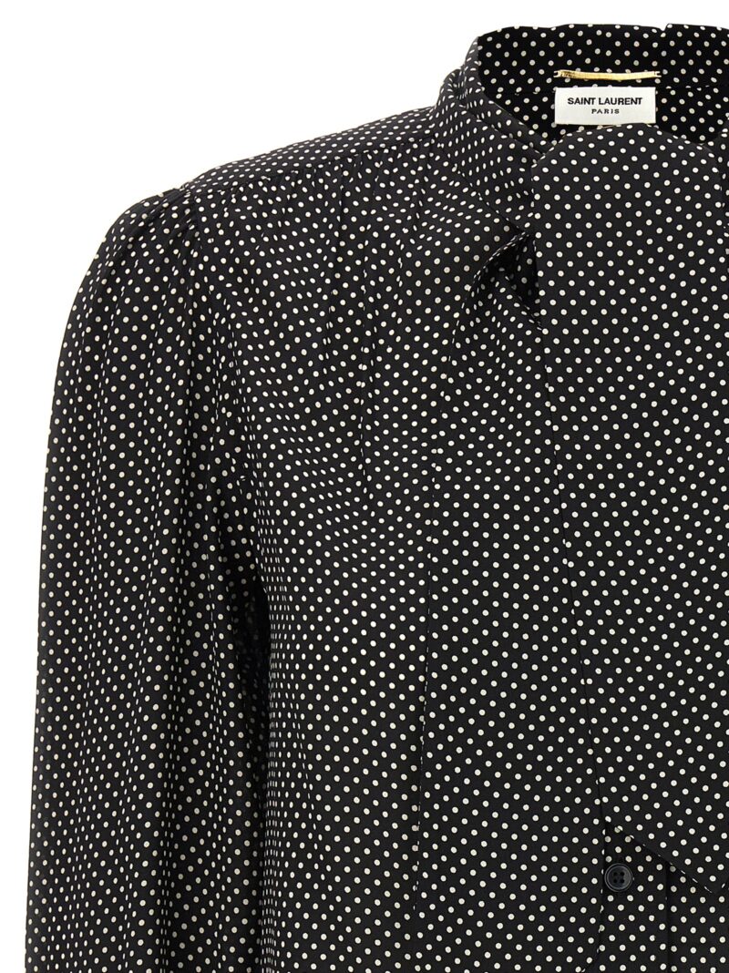 Polka dot shirt Woman SAINT LAURENT Black