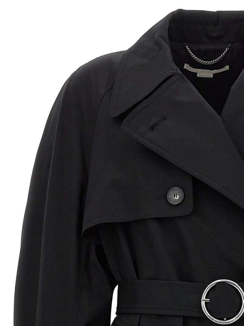 'Iconic' trench coat 100% Cotton STELLA MCCARTNEY Black