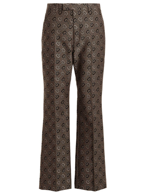 Horsebit' pants GUCCI Brown