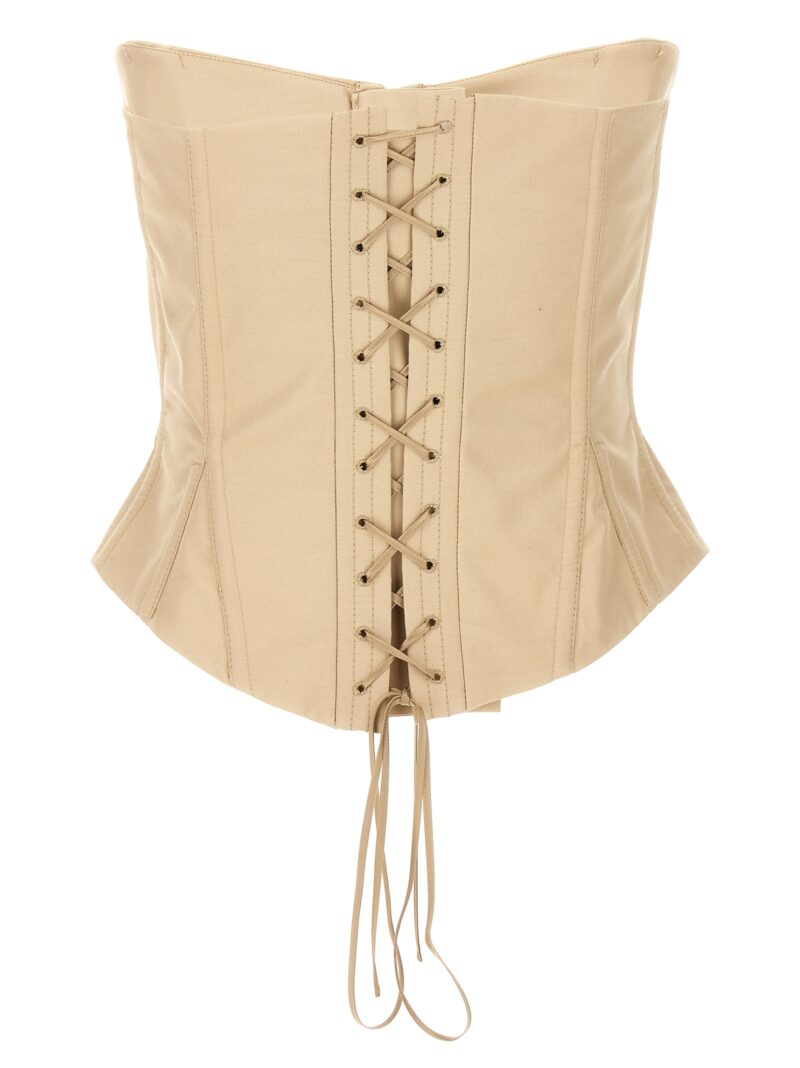 Shaped corset top 6T01683DU7012600 STELLA MCCARTNEY Beige