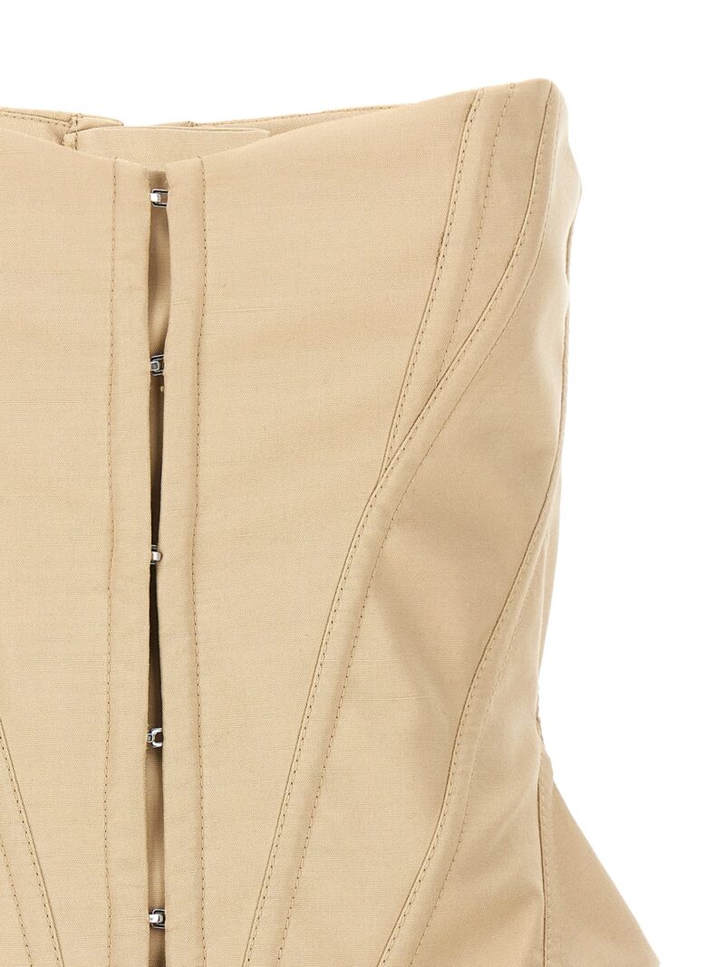 Shaped corset top Woman STELLA MCCARTNEY Beige