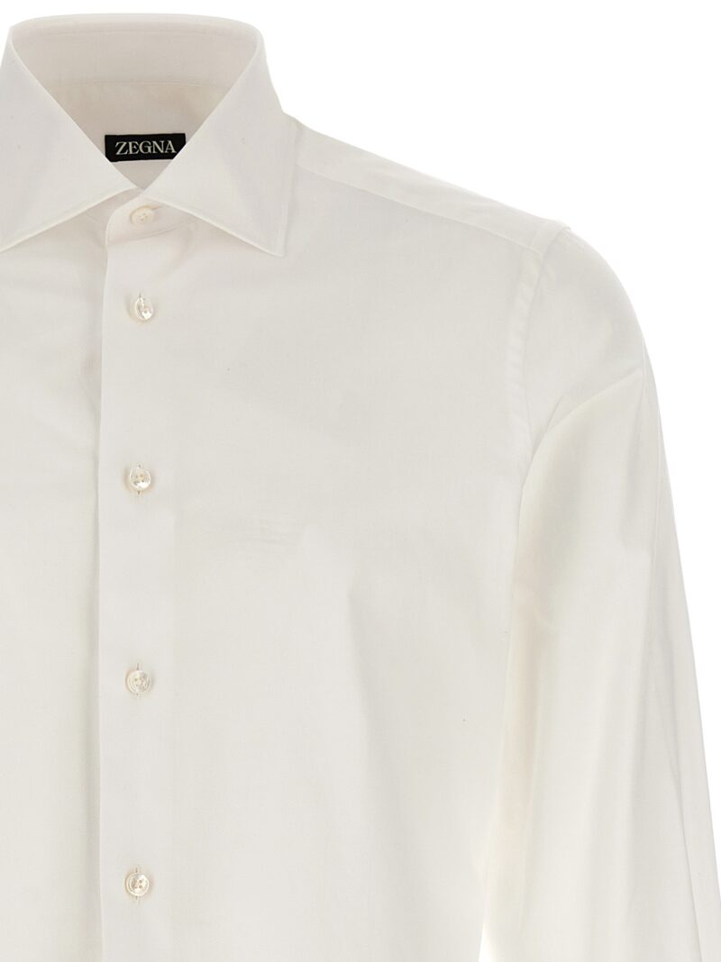 Stretch cotton shirt Man ZEGNA White