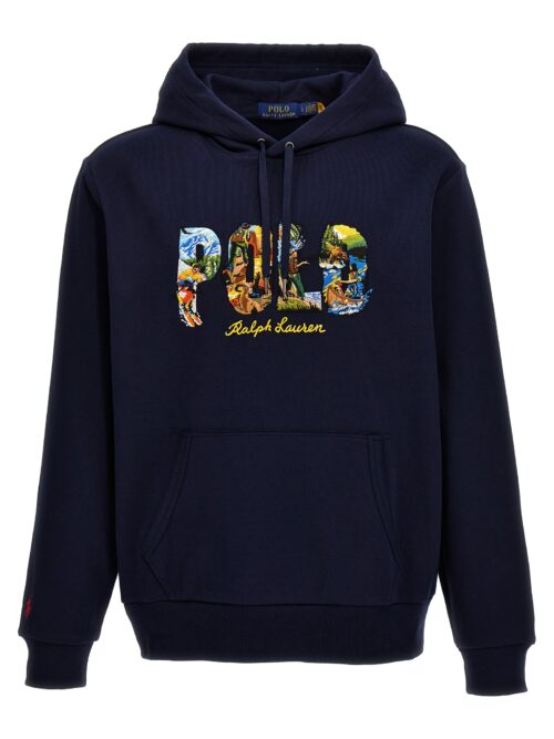 Logo embroidery hoodie POLO RALPH LAUREN Blue