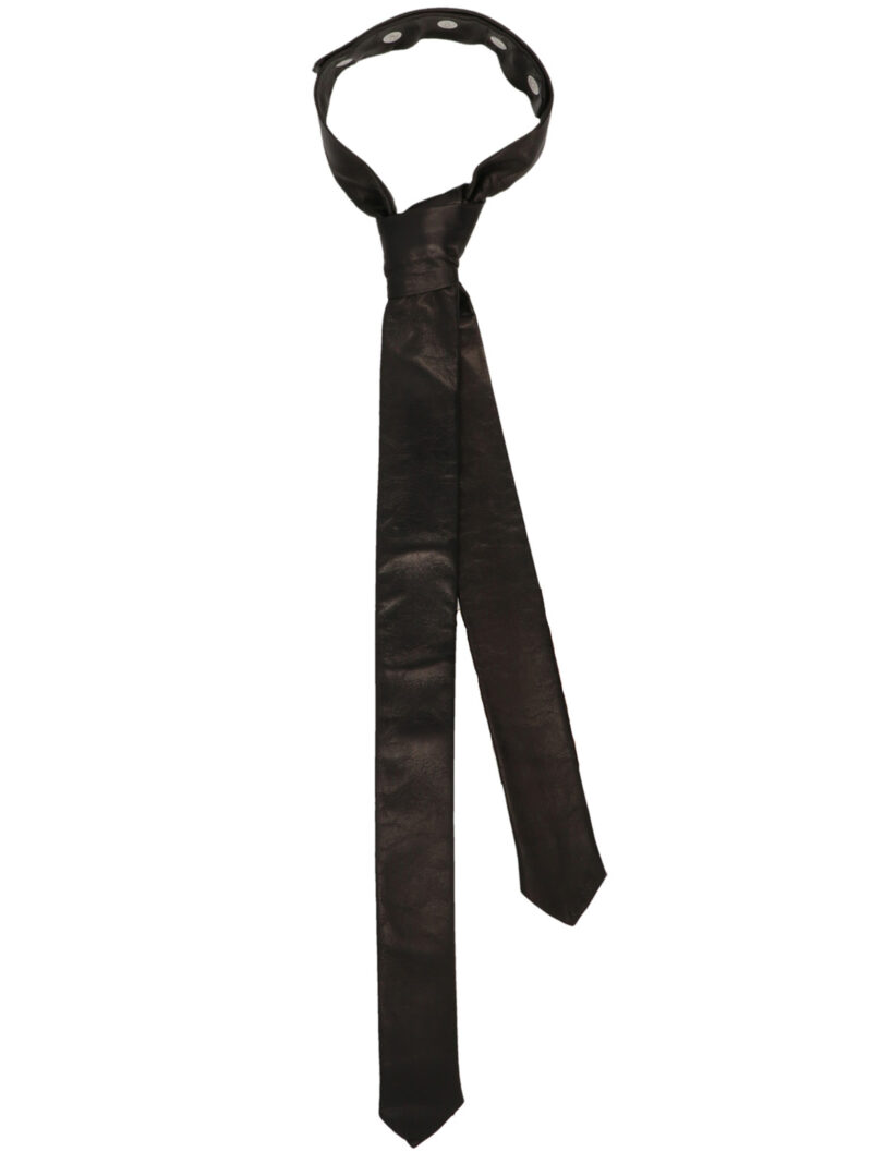 Leather tie. 7160194G5121000 GUCCI Black