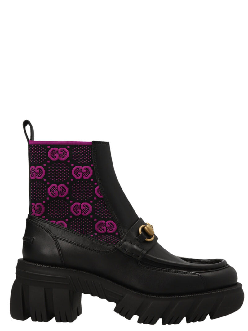 'GG' ankle boots GUCCI Black