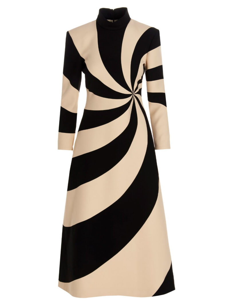 Geometric dress GUCCI White/Black