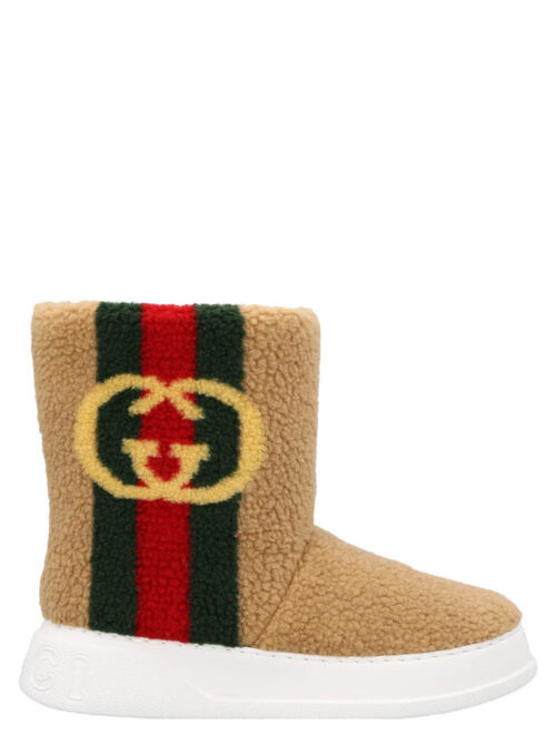 'GG' ankle boots GUCCI Beige