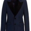 Velvet lapels blazer jacket GUCCI Blue
