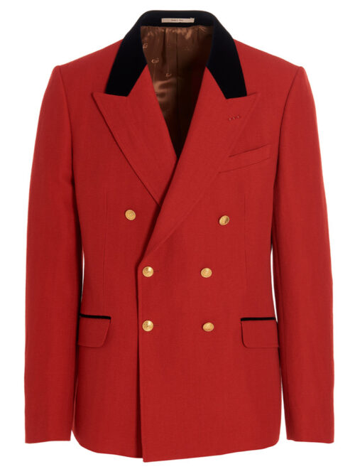 Chevron blazer GUCCI Red