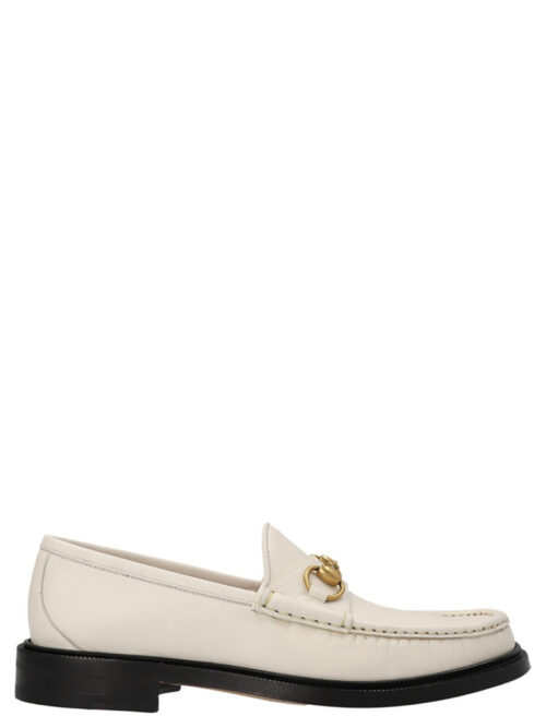 'Horsebit' loafers GUCCI White