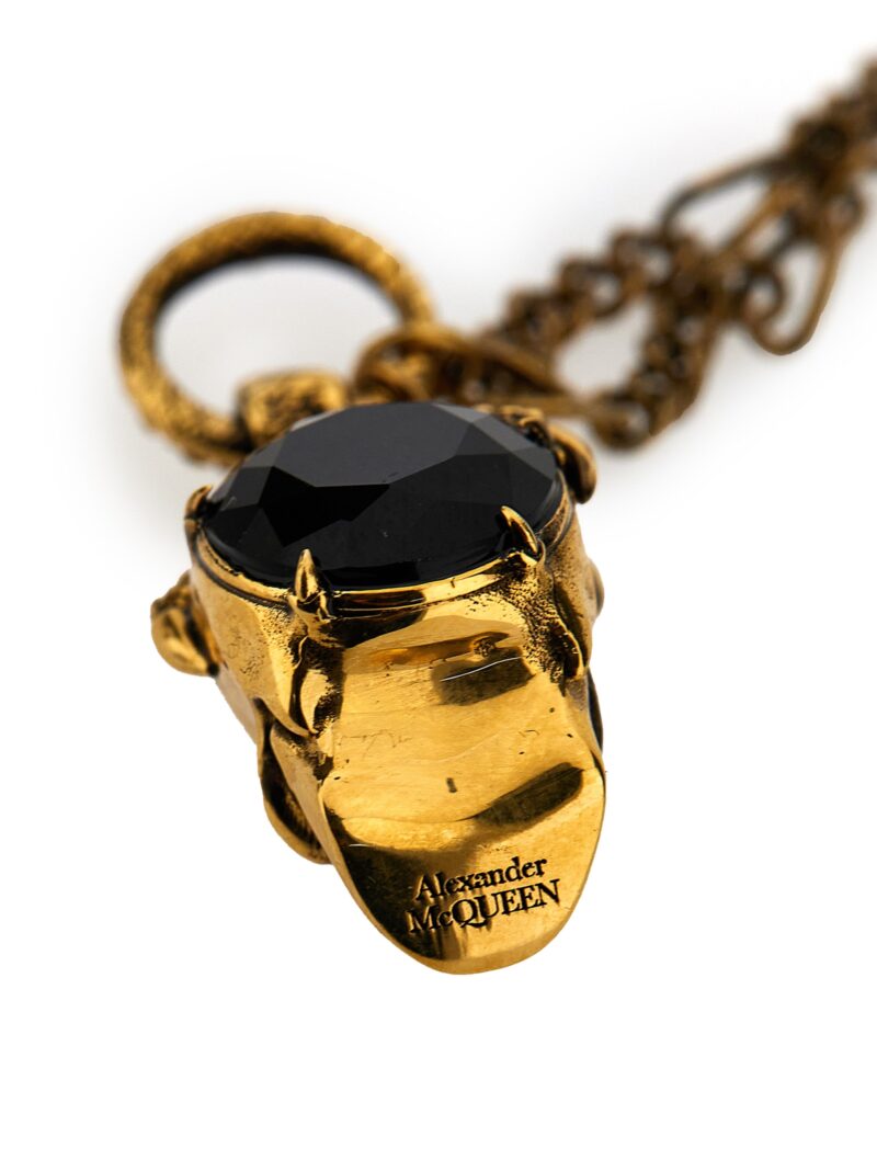 'Victorian skull' necklace 100% brass ALEXANDER MCQUEEN Gold