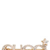Crystal logo hairpin GUCCI Gold