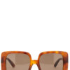 Rectangular sunglasses GUCCI Brown
