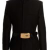 Mandarin collar blazer jacket GUCCI Black