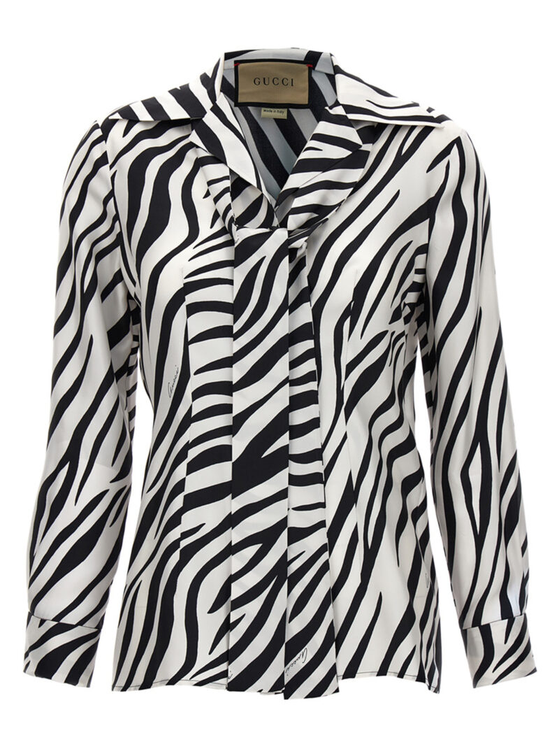 'Zebra’ shirt GUCCI White/Black