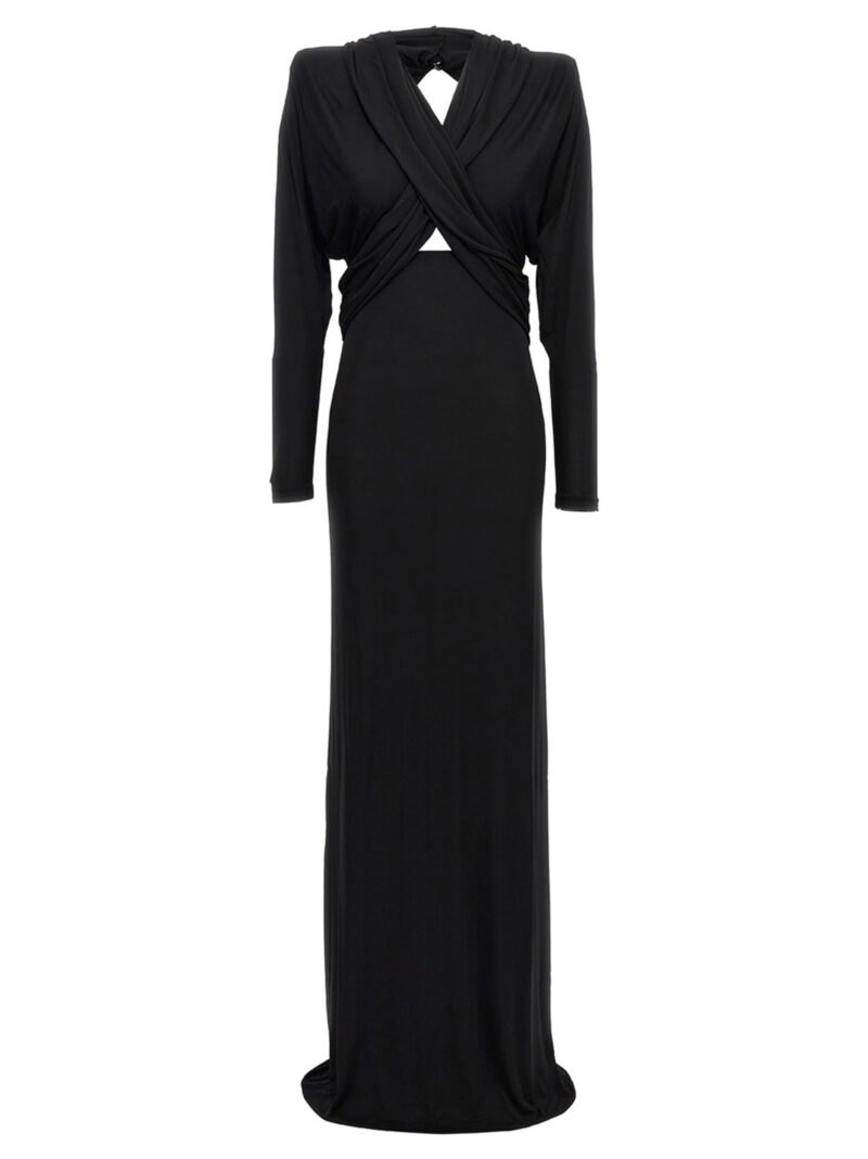 Long hooded dress SAINT LAURENT Black