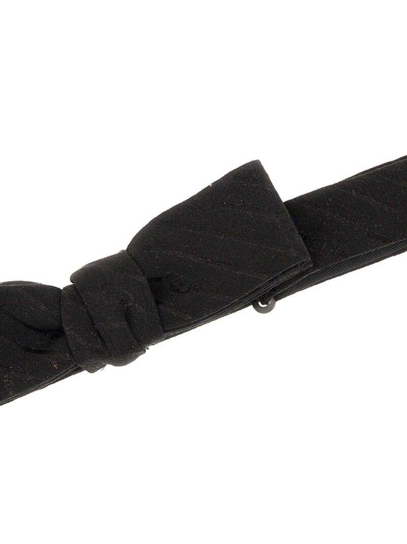 Silk bow tie Man GUCCI Black
